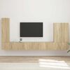 vidaXL Zestaw szafki pod telewizor na ścianę 6 pcs Dąb Sonoma