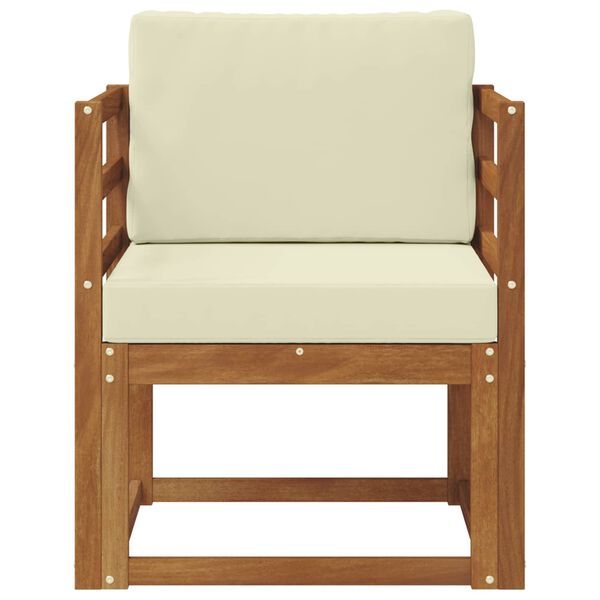 vidaXL Zestaw sof na zewnątrz Lite drewno akacjowe i poliester