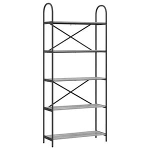vidaXL P&oacute;łka na książki 5 poziomy 80 x 30 x 183 cm Drewno inżynieryjne
