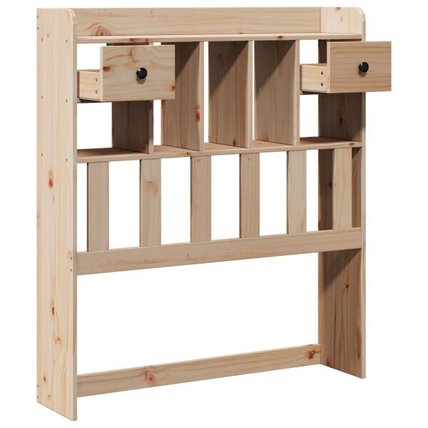 vidaXL Zagł&oacute;wek ze schowkiem 90 cm, lite drewno sosnowe