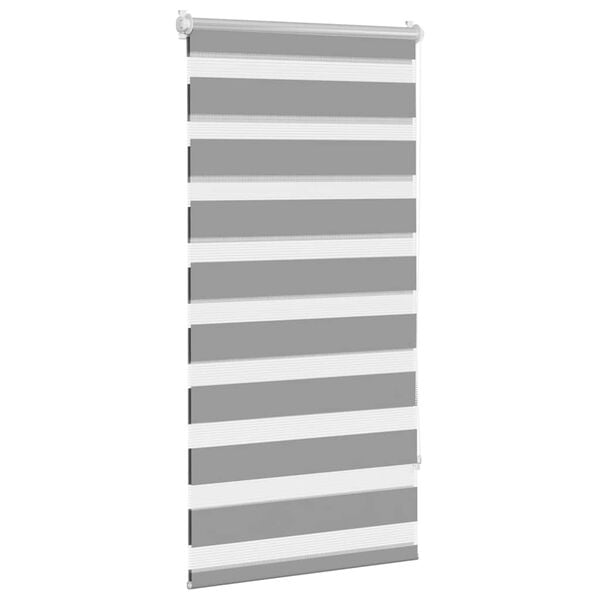 vidaXL Roleta Zebra 60,9x120 cm Szerokość tkaniny 56,7 cm szara