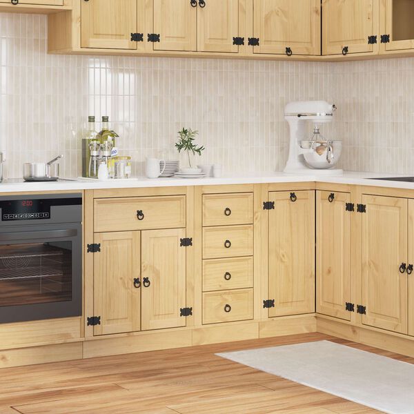 vidaXL Szafkowy SKI Miodowy Brąz 40 x 46 x 81 cm Lite drewno sosnowe