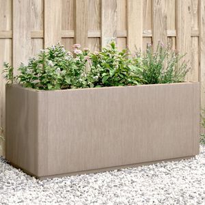 vidaXL Donica ogrodowa, jasnobrązowa, 80x36x35 cm, PP