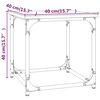 vidaXL Stolik boczny, brązowy dąb, 40x40x40 cm