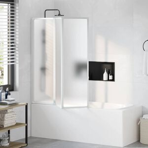 vidaXL Kabina prysznicowa ścienna, parawan 3 składane panele 141x132 cm