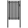 vidaXL Brama ogrodowa stalowa 100x150 cm antracytowa