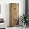 vidaXL Highboard Montowane na ścianie dąb artisan 69,5 x 34 x 180 cm