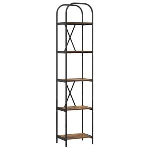 vidaXL P&oacute;łka na książki 5 poziomy 40 x 30 x 183 cm Drewno inżynieryjne