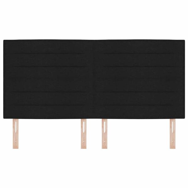 vidaXL Zagł&oacute;wek Czarny 180 cm tkanina