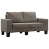 vidaXL Sofa Ciemnoszary Sofy 2-osobowe tkanina