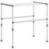 vidaXL Suszarka na pranie, 83x(50-55)x(40-85) cm, aluminium