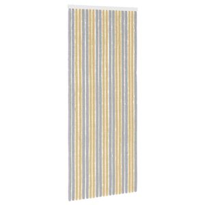 vidaXL Firanka owadobojna z chenillu Szary i beżowy 90 x 220 cm