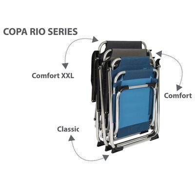 Bo-Camp Składane krzesło turystyczne Copa Rio Classic, grafitowe