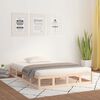 vidaXL Rama ł&oacute;żka, 140x190 cm, lite drewno