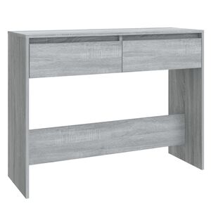 vidaXL Stolik konsolowy, szary dąb sonoma, 100x35x76,5 cm
