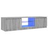 vidaXL Szafka pod TV, z LED, szary dąb sonoma, 140x40x36 cm
