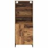 vidaXL Highboard z szufladą Stare drewno 69,5 x 34 x 180 cm