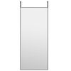 vidaXL Lustro na drzwi, czarne, 40x100 cm, szkło i aluminium