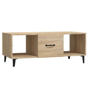 vidaXL Stolik kawowy, dąb sonoma, 102x50x40cm, materiał drewnopochodny