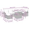 vidaXL 8-cz. zestaw mebli ogrodowych z poduszkami, beżowy, polirattan