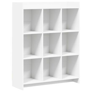 vidaXL P&oacute;łka na książki Biały 87,5 x 30 x 111 cm Drewno inżynieryjne