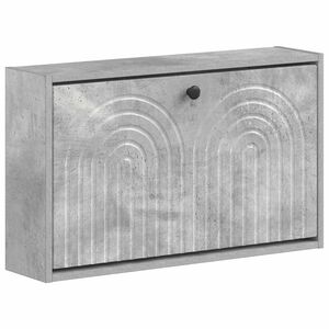 vidaXL Wisząca szafka na buty ALKMAAR 71 x 17 x 43 cm Betonowy szary