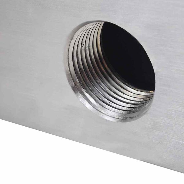 Fontanna / Wodospad do basenu Prostokątny ze stali nierdzewnej 60 cm