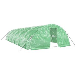 vidaXL Szklarnia ze stalową ramą, zielona, 60 m&sup2;, 12x5x2,3 m