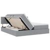 vidaXL Ł&oacute;żko z miejscem do przechowywania Jasnoszary 180 x 200 cm