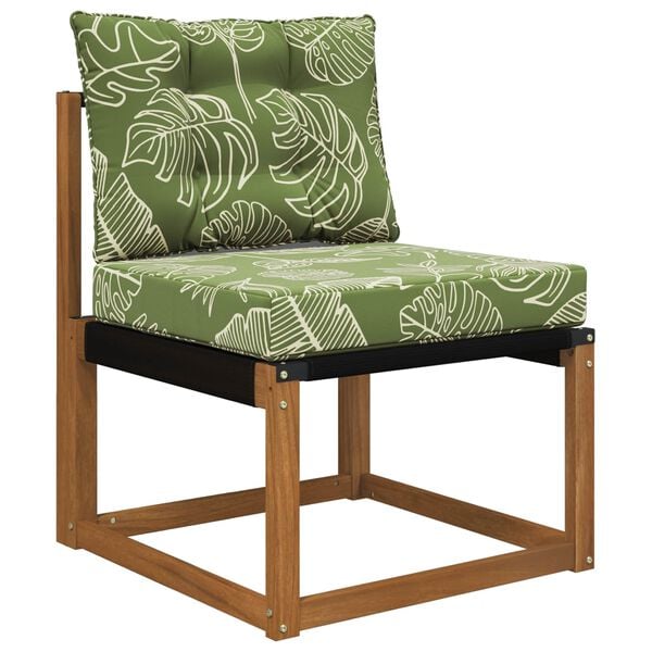 vidaXL Poduszka do sofy na zewnątrz 2 pcs Wz&oacute;r liścia Poliester