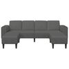 vidaXL Sofa Ciemnoszary 250 x 188 x 76 cm Tkanina sztruksowa