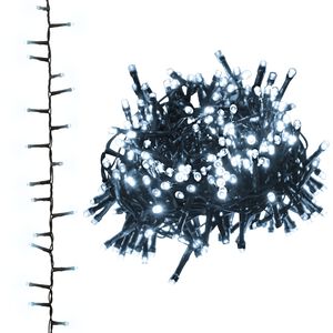 vidaXL Lampki LED, 2000 diod, gęsto umieszczone, zimna biel, 45 m, PVC