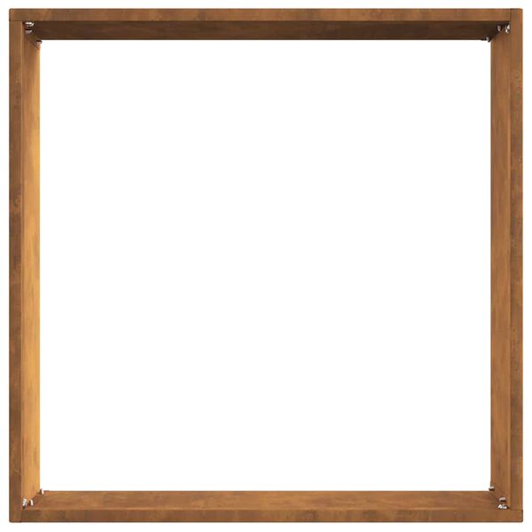 vidaXL Krawężnik do trawnika Rdzawy 40 x 40 x 13 cm