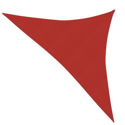 vidaXL Żagiel przeciwsłoneczny, 160 g/m², czerwony, 4x4x5,8 m, HDPE
