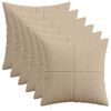 vidaXL Poszewka na poduszkę 6 pcs ALMELO Ciemnoszary 40 x 40 cm