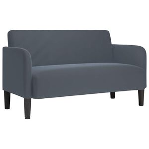 vidaXL Sofa dwuosobowa Ciemnoszara 109 cm Aksamit