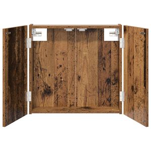 vidaXL Szafka na tarczę do rzutk&oacute;w Stare drewno 56 x 12 x 53,5 cm