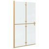 vidaXL Ściana prysznicowa Walk-In złoty 110 x 6,5 x 190 cm