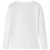 Koszulka dziecięca z długimi rękawami, ecru, 92