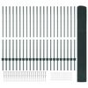 vidaXL Ogrodzenie z słupkiem Zielony 1,2 x 50 m Stal i PVC