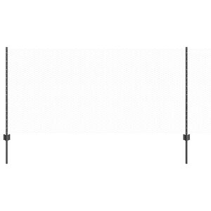 vidaXL Sześciokątne ogrodzenie z słupkiem 10 x 1 m Stal pokryta PVC