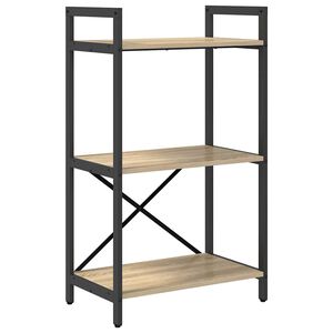 vidaXL P&oacute;łka na książki 3 poziom&oacute;w 56 x 34 x 96 cm Drewno inżynieryjne