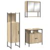 vidaXL Zestaw mebli łazienkowych 3 pcs Brązowy 33 x 33 x 120.5 cm