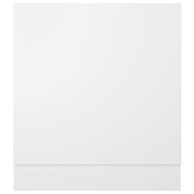 vidaXL Panel do zabudowy zmywarki, biały, 59,5x3x67 cm, płyta wiórowa