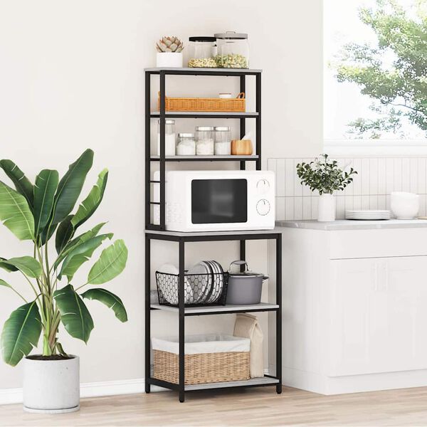 vidaXL P&oacute;łka kuchenna Szary Sonoma 60 x 40 x 168 cm