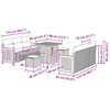 vidaXL Zestaw Sof na Ogr&oacute;d 11 pcs Beżowy i kremowy polirattan