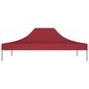 vidaXL Dach do namiotu imprezowego, 4 x 3 m, burgundowy, 270 g/m²
