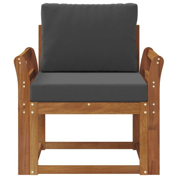 vidaXL Sofa na zewnątrz Lite drewno akacjowe i poliester Naturalny