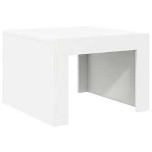 vidaXL Stolik kawowy, biały, 50x50x35 cm, materiał drewnopochodny