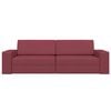 vidaXL Sofa Bed 200cm Czerwone wino tkanina